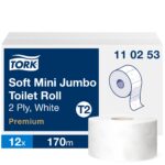 Tork tualettpaber T2 Mini Jumbo pehme valge 2-kihiline 170 m