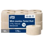 Tork tualettpaber T2 Mini Jumbo natural 2-kihiline 170 m