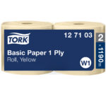 Tork rullkäterätt W1 Basic yellow 24 cm 1-kihiline 1190 m