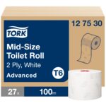 Tork tualettpaber T6 Mid-size valge 2-kihiline 100 m