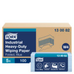 Tork pühkelapp W4 Industrial Heavy-Duty sinine 32,4x38,5 cm 3-kihiline 100 tk