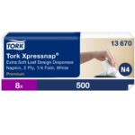 Tork salvrätt N4 1/4 fold Extra Soft valge 2-kihiline 5x100 tk
