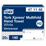 Tork lehtkäterätt H2 Xpress Multifold Z valge 2-kihiline 190 lehte/pakis
