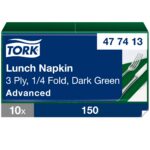 Tork salvrätt 33 cm dark green 3-kihiline 150 tk