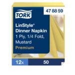 Tork salvrätt LinStyle 39 cm sinepikollane 1-kihiline 50 tk