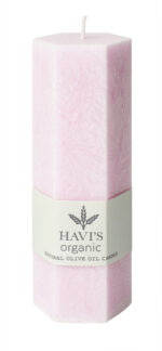 Havi´s lauaküünal Olive Oil roosa h 15 cm