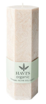 Havi´s lauaküünal Olive Oil liiv h 15 cm