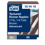 Tork salvrätt Textured 39 cm kakao 2-kihiline 50 tk