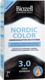 Biozell Nordic Color ammoniaagivaba püsivärv Cool Espresso 3.0 2x60 ml