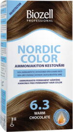 Biozell Nordic Color ammoniaagivaba püsivärv Warm Chocolate 6.3 2x60 ml