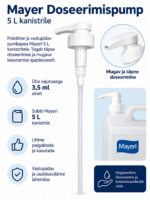 „Mayer“ dozavimo siurblys, skirtas 5 l kanistrams – 3,5 ml
