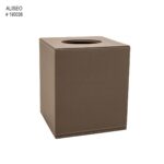 Aliseo kosmeetilise salvräti hoidik kuubik Ivana 130x150x130 kunstnahk beez*