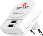 SKROSS laadija Euroopa USB 2 pesa