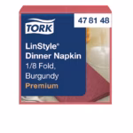 Tork salvrätt LinStyle 1/8 39 cm veinipunane 1-kihiline 50 tk