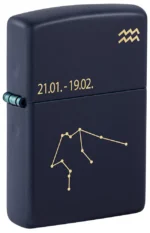 Zippo tulemasin Zodiac Aquarius Design