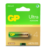 GP Ultra Alkaline patarei 15AU-U4/LR6, AAx4tk