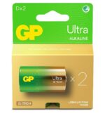 GP Ultra Alkaline patarei D/13AU/LR20, 2tk