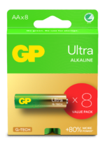 GP Ultra Alakaline patarei 15AU/U8/LR6, AAx8tk