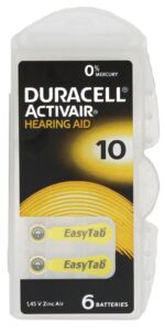 Duracell Activair patarei DA 10  BL6 tk