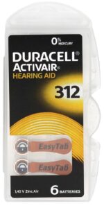 Duracell Activair patarei DA 312 BL6 tk