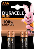 Duracell Plus patarei MN 2400 AAA 100% BL4 tk
