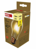 EMOS LED pirn 4,5W (40W) E27 A60 Vintage soe valgus