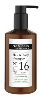 Naturals Remedies (juukse,keha) shampoon 300ml pumppudel