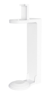 ADA hoidik 1-pumppudelile 300ml valge, teibiga, lukustatav, ABS plastik