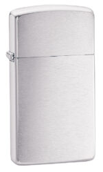 Zippo tulemasin Slim® Brushed Chrome