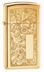 Zippo tulemasin Slim® Brass Venetian®
