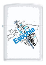 Zippo tulemasin Estonian Map With Cities