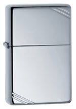 Zippo tulemasin High Polish Chrome Vintage with Slashes