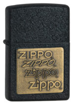 Zippo tulemasin Black Crackle® Gold Zippo Logo