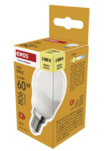 EMOS LED pirn 9,4W (60W) E14 MiniGlobe soe valgus