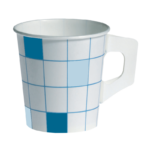 Huhtamaki pappkohvitops sangaga ruuduline 175 ml 80 tk