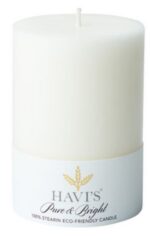 Havi´s lauaküünal Pure&Bright valge 70*100 mm