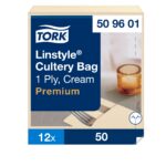 Tork söögiriistade tasku LinStyle 39 cm kreem 50 tk