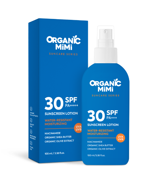 Organic MIMI päevituskreem näole ja kehale SPF 30, 100 ml
